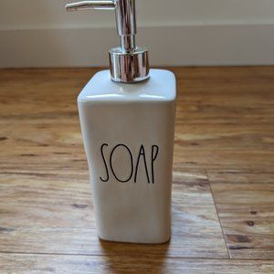 Rae Dunn "Soap" bathroom dispenser with pump